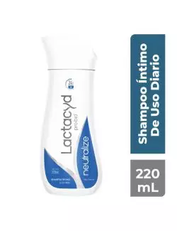 Lactacyd neutralize shampoo íntimo de uso diario, 220ml