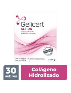 Gelicart Action 20 g Colageno Hidrolizado.