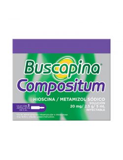 Buscapina Solución 20 mg / ml Inyectable Caja Con 3 Ampolletas de 1 mL