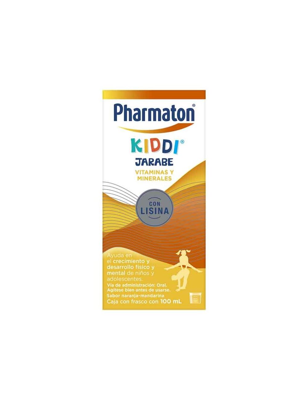 Pharmaton kiddi multivitamínico para niños jarabe 100 ml, Naranja-Mandarina.