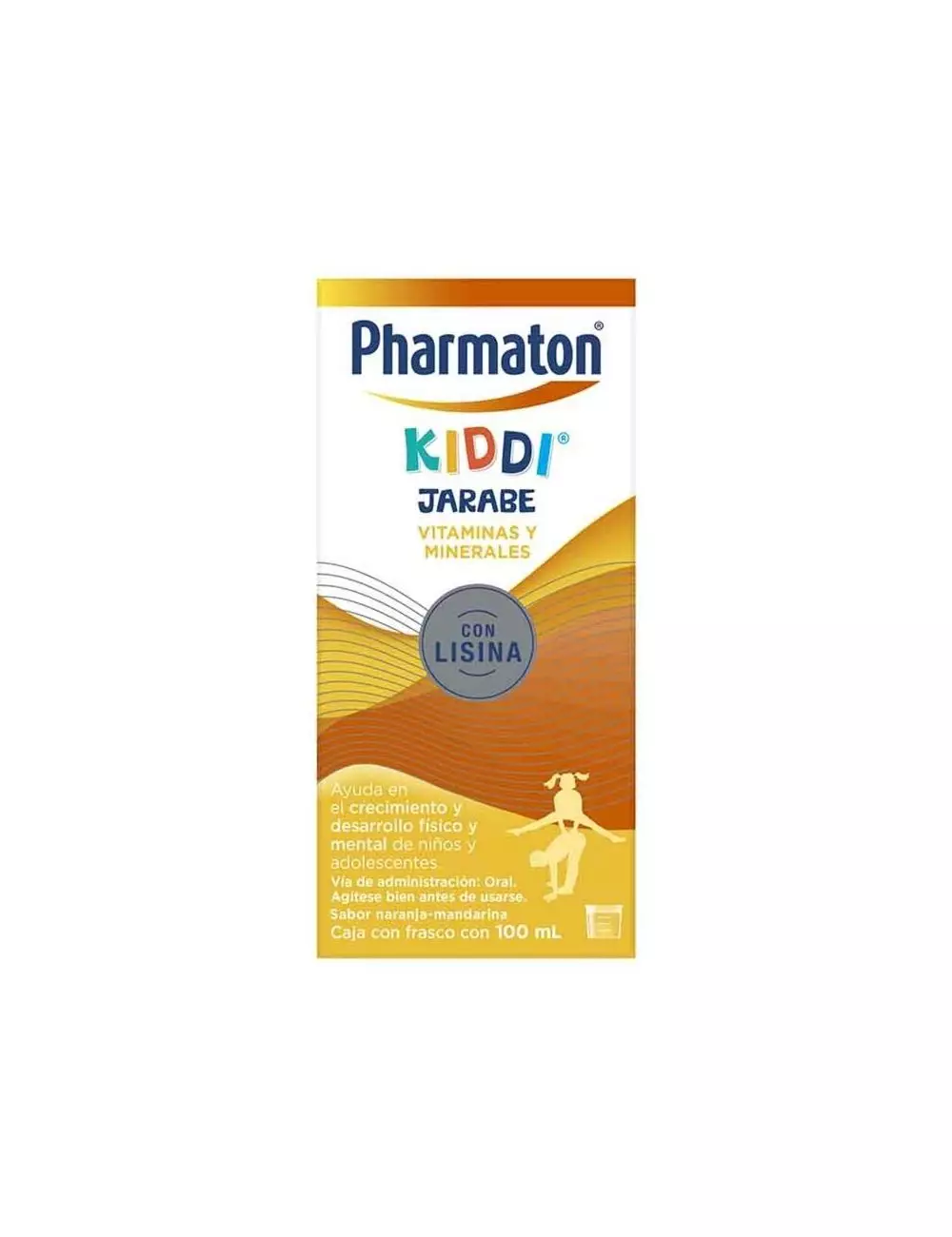 Pharmaton kiddi multivitamínico para niños jarabe 100 ml, Naranja-Mandarina.