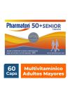 Pharmaton 50 + Senior Multivitamínico para Adultos Mayores 60 Cápsulas de 750 mg c/u.
