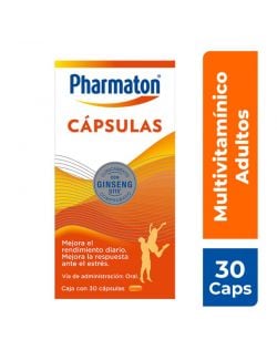 Pharmaton Multivitamínico para Adultos 30 Cápsulas.