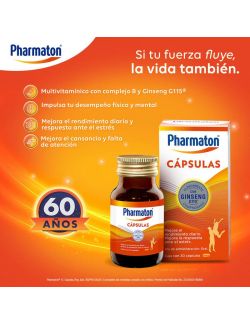 Pharmaton Multivitamínico 30 Cápsulas