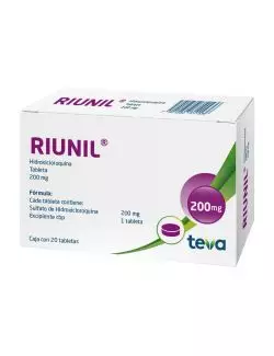 Riunil Hidroxicloroquina 200 Mg Caja Con 20 Tabletas