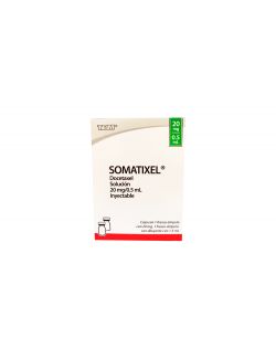 Somatixel Docetaxel 20 mg/0.5 mL Frasco con Ampolla Diluyente de 1.5 mL