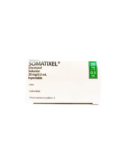 Somatixel Docetaxel 20 mg/0.5 mL Frasco con Ampolla Diluyente de 1.5 mL