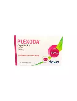 Plexoda Capecitabina 500 mg Caja con 120 tabletas