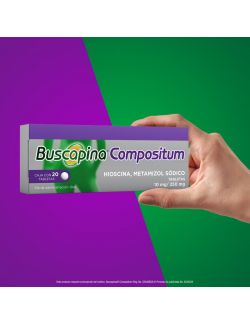 Buscapina Compositum con Hioscina 10 mg / Metamizol Sódico 250 mg 20 Tabletas