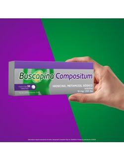 Buscapina Compositum con Hioscina 10 mg / Metamizol Sódico 250 mg, 36 Tabletas
