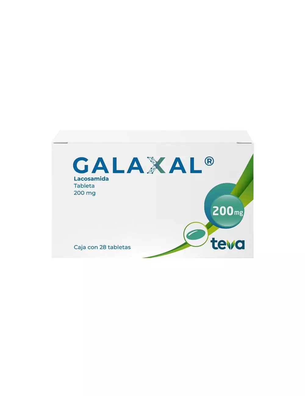 GALAXAL® 200 mg (Lacosamida) - Caja con 28 Tabletas - Teva