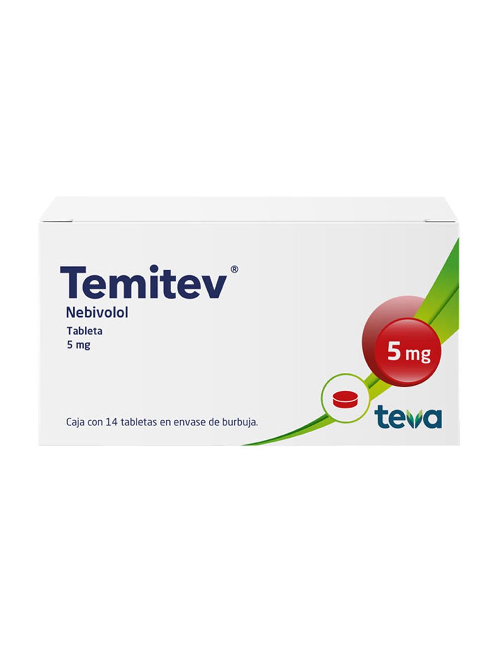 Temitev 5 mg Caja Con 14 Tabletas