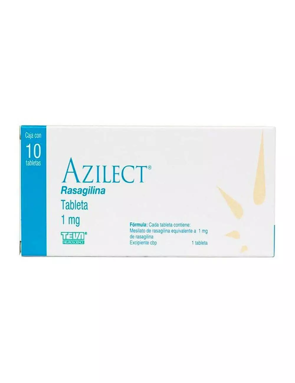 Azilect 1 mg Caja Con 10 Tabletas