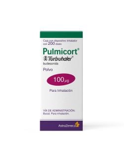 Pulmicort Turbuhaler 100 mcg Caja Con Frasco Dosificador Con 200 Dosis