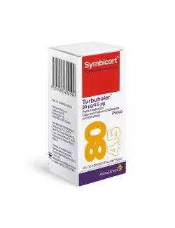 Symbicort® 80 μg/4.5 μg - Caja con Frasco Dosificador 60 Dosis | Budesonida/Formoterol | AstraZeneca