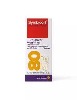 Symbicort® 80 μg/4.5 μg - Caja con Frasco Dosificador 60 Dosis | Budesonida/Formoterol | AstraZeneca