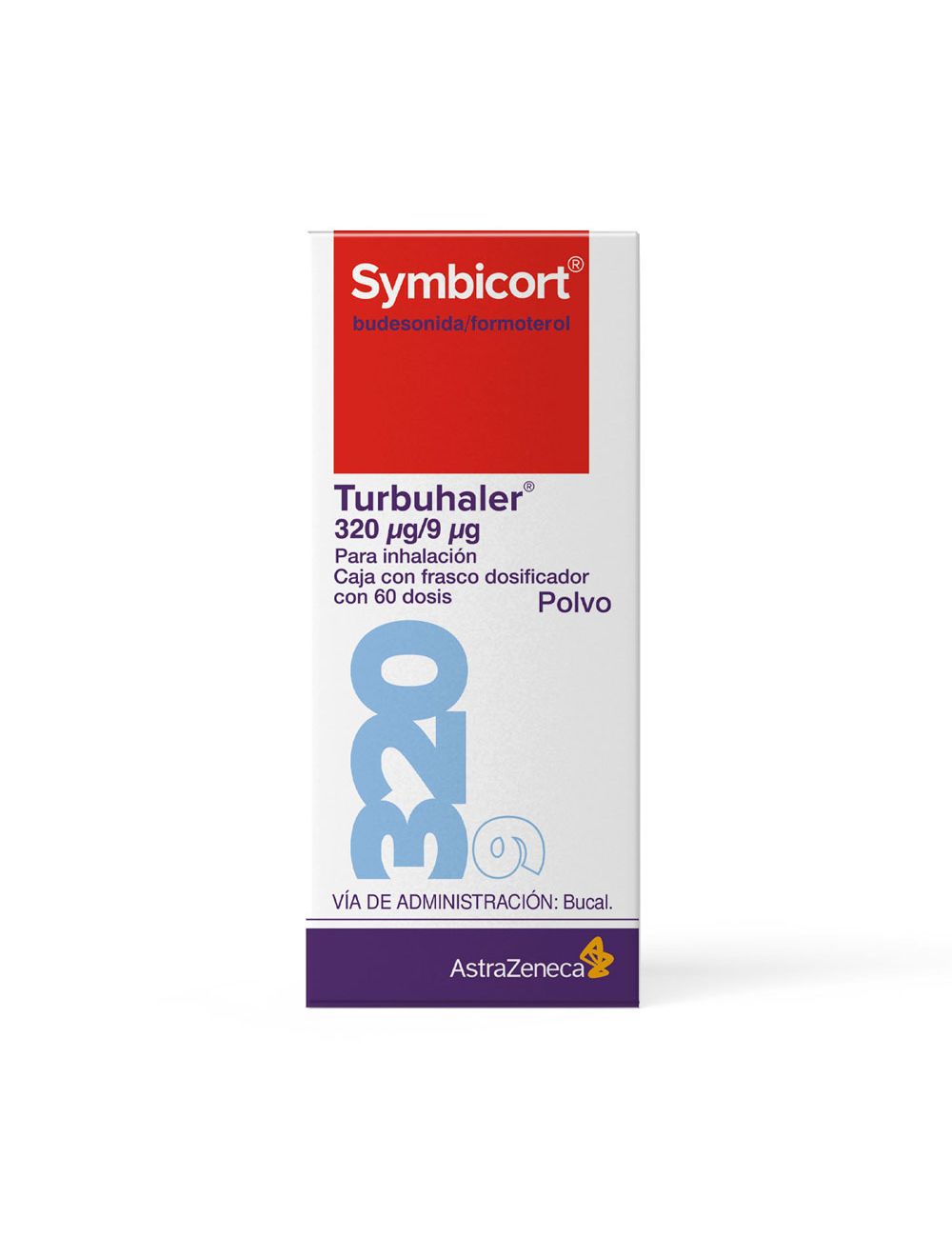 Symbicort 320 / 9 Mcg Polvo Caja Con Frasco Dosificador Con 60 Dosis