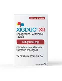 Xigduo Xr 5 mg/1000 mg Caja Con 28 Tabletas