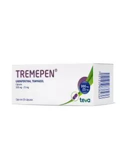 Tremepen 300 mg/25 mg Caja Con 20 Cápsulas