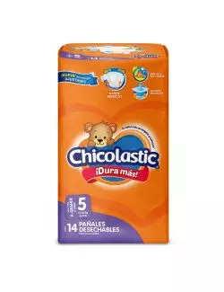 Chicolastic Classic Bolsa Con 14 Pañales Talla 5 Extra Grande