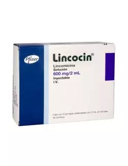 Lincocin 600mg/2mL Caja Con 6 Jeringas Prellenadas Con 2mL RX2