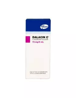 Dalacin C Solución 75 mg/5 mL Caja Con Frasco Con Granulado Para 100 mL - RX2