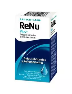 Renu Plus Gotas Lubricantes y Rehumectantes Frasco Gotero Con 8mL