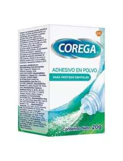 Super Corega 20 g Caja Con Adhesivo En Polvo Para Prótesis Dentales