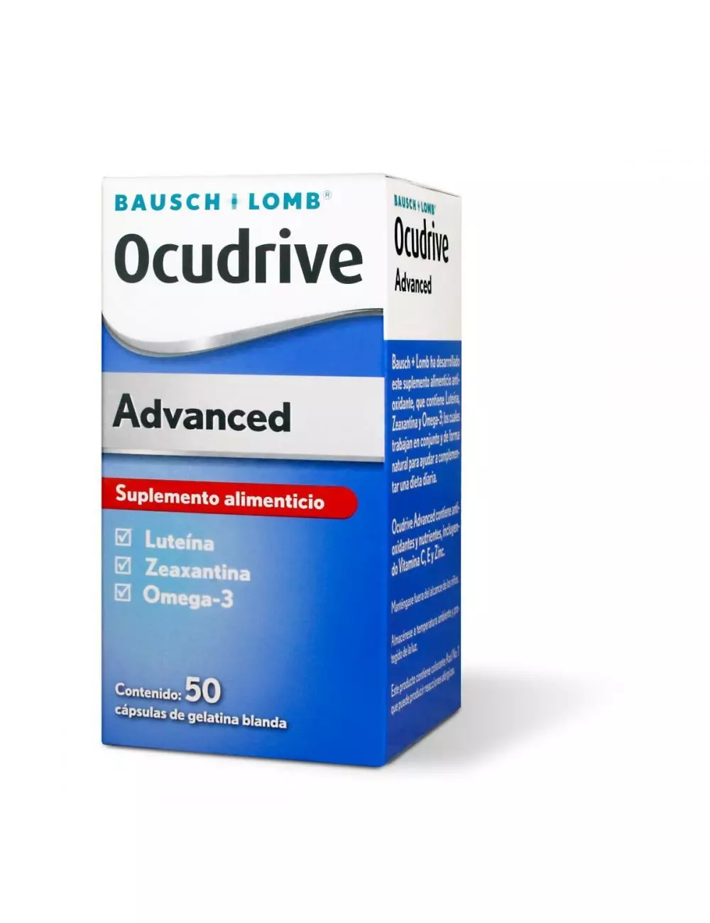 Ocudrive Advanced - Suplemento Alimenticio - 50 Cápsulas Blandas - Bausch & Lomb