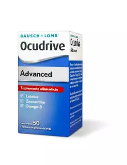 Ocudrive Advanced - Suplemento Alimenticio - 50 Cápsulas Blandas - Bausch & Lomb
