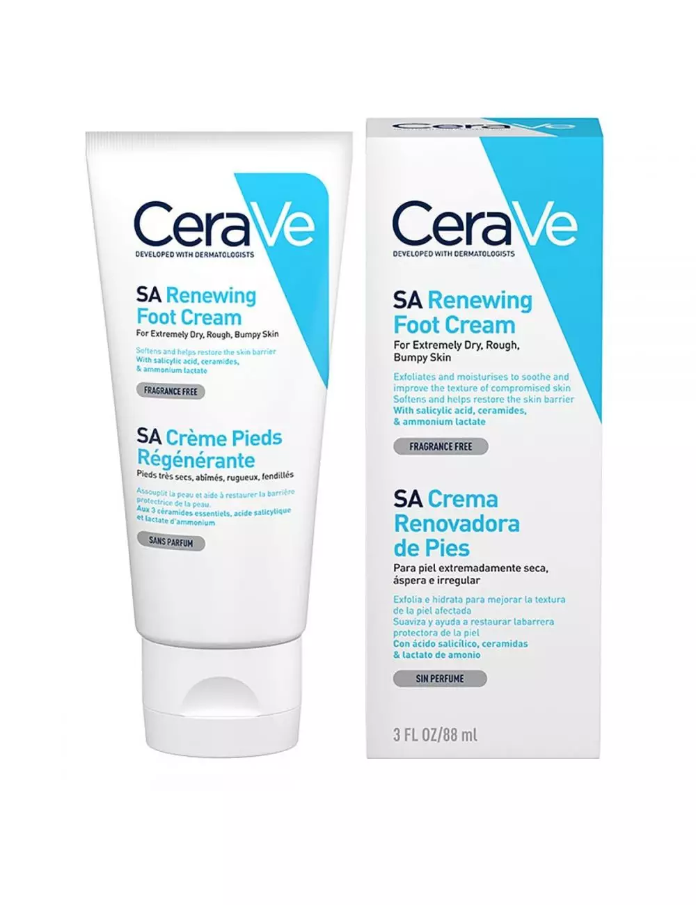 Cerave Crema Renovador Para Pies 88 mL