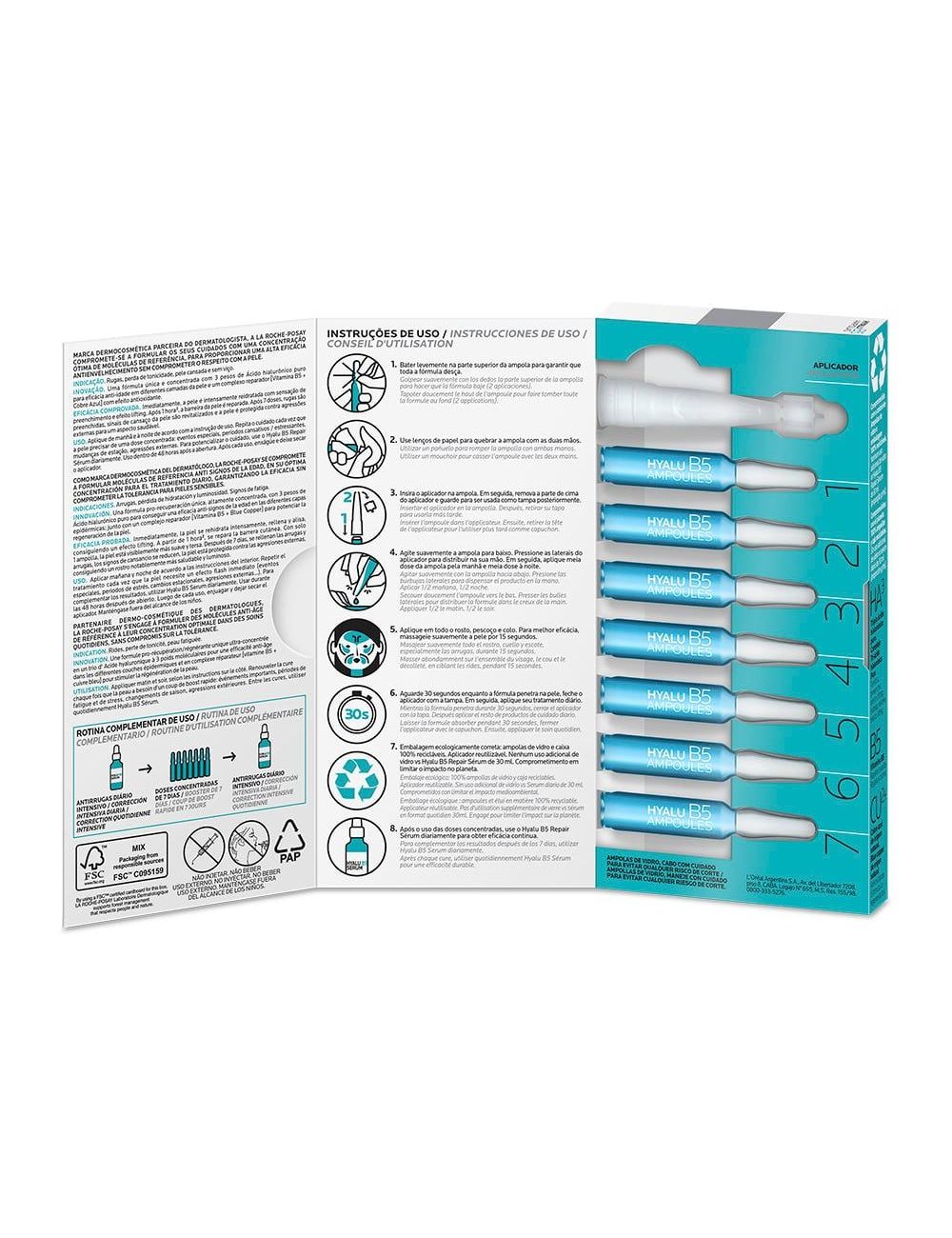 La Roche Posay Hyalu B5 1.8 mL x 7 Ampolletas