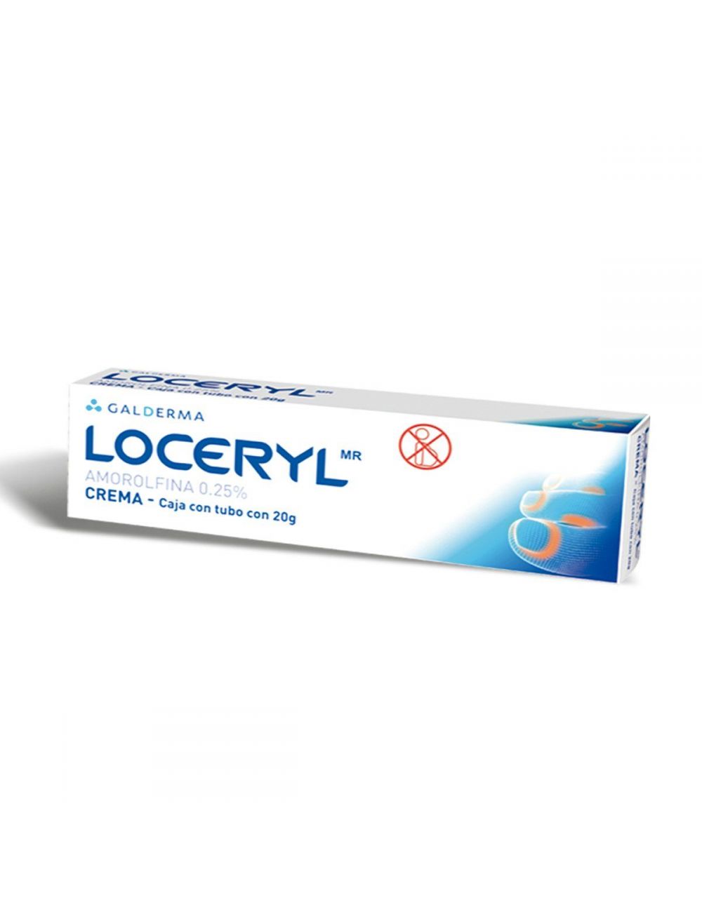 Loceryl Crema 0.25% Tubo Con 20 G