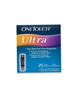 Tiras Reactivas One Touch Ultra 25 Tiras En Caja