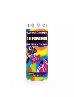 Derman Kids Talco Aroma Chicle Bote Con 80g