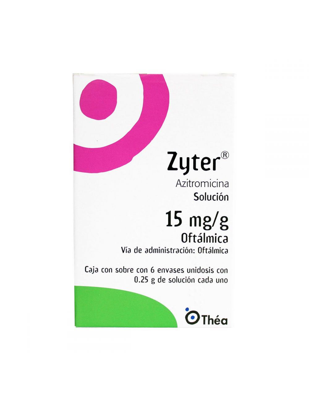 Zyter 15 mg / g Caja con sobre con 6 envases unidosis IV - RX3