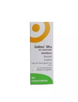 Zaditen Ofta 0.025 % Caja Con Frasco Gotero Con 5 mL IV