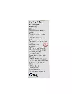 Zaditen Ofta 0.025 % Caja Con Frasco Gotero Con 5 mL IV