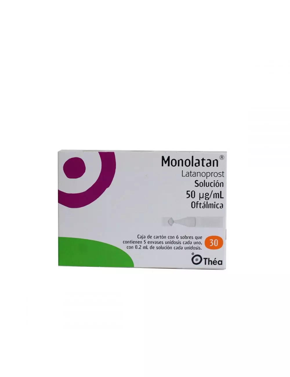 Monolatan Solución 50 Mcg / mL Oftálmica Caja Con 30 dosis IV