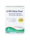 BD Ultra fine Aguja Caja Con 10 Piezas 32Gx4mm