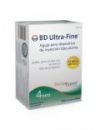 BD Ultra fine Aguja Caja Con 10 Piezas 32Gx4mm