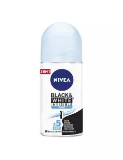 Antitranspirante En Roll-On Nivea Invisible 48 H For Black & White Con 50 mL