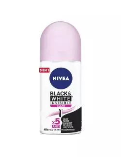 Antitranspirante Nivea Invisible For Black & White 48h Roll-On 50 mL