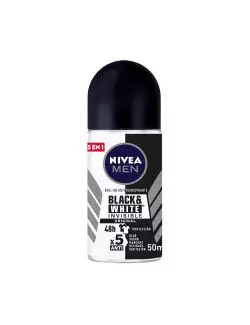 Antitranspirante Nivea Men Invisible For Black and White Roll-On Con 50 mL