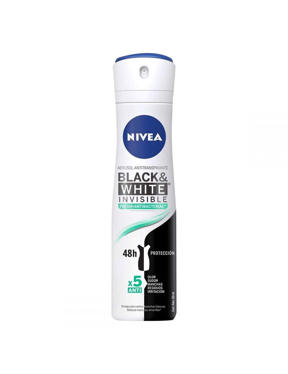 Desodorante Aerosol Nivea Black White Invisible Fresh 150 mL