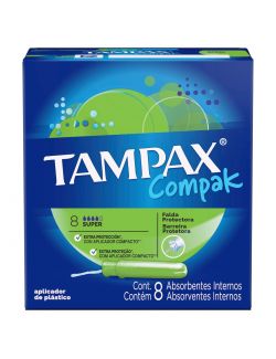 Tampax Compak Super Caja Con 8 Unidades