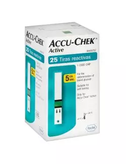 Accu Chek Active Tiras Para Glucosa Con 25 Piezas