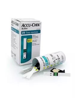 Accu Chek Active Tiras Para Glucosa Con 25 Piezas