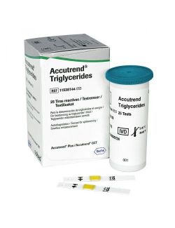 Tiras Reactivas Accutrend Triglicéridos Caja Con 25 Tiras