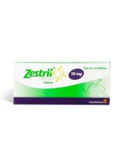 Zestril 10 Mg Caja Con 14 Tabletas